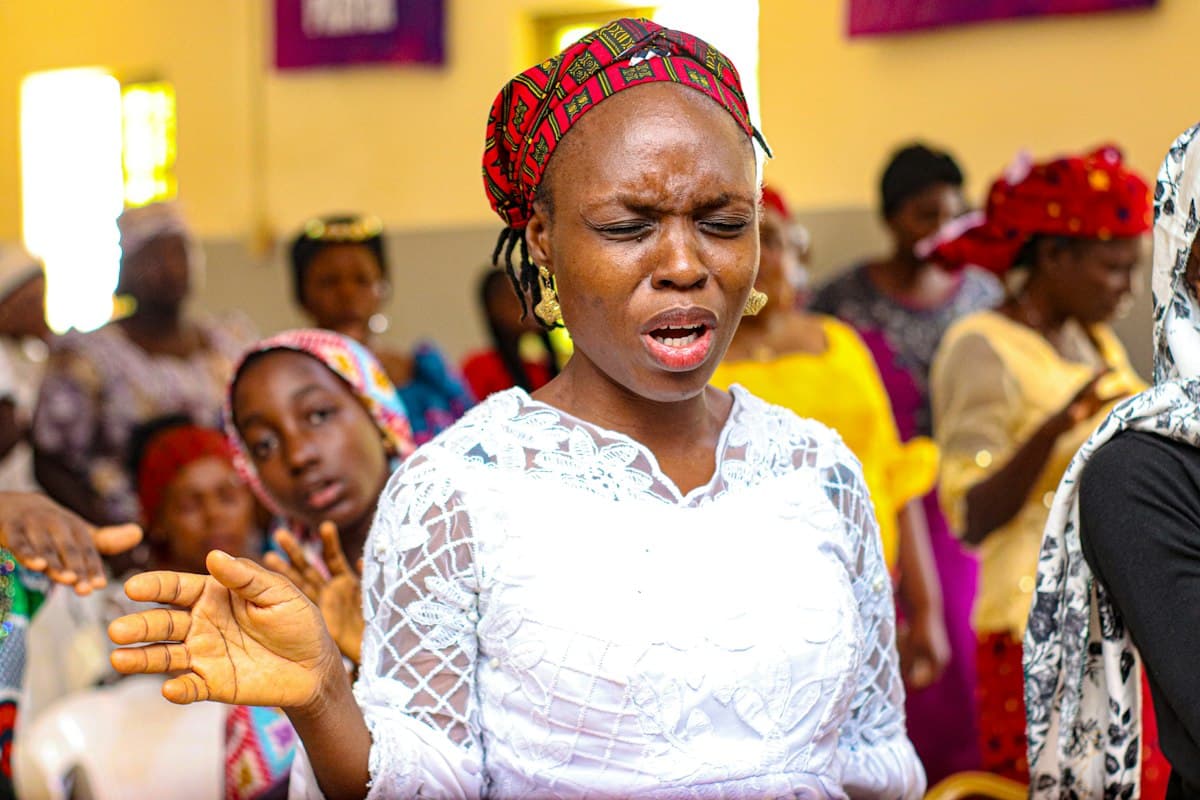A minister teaching the congregation